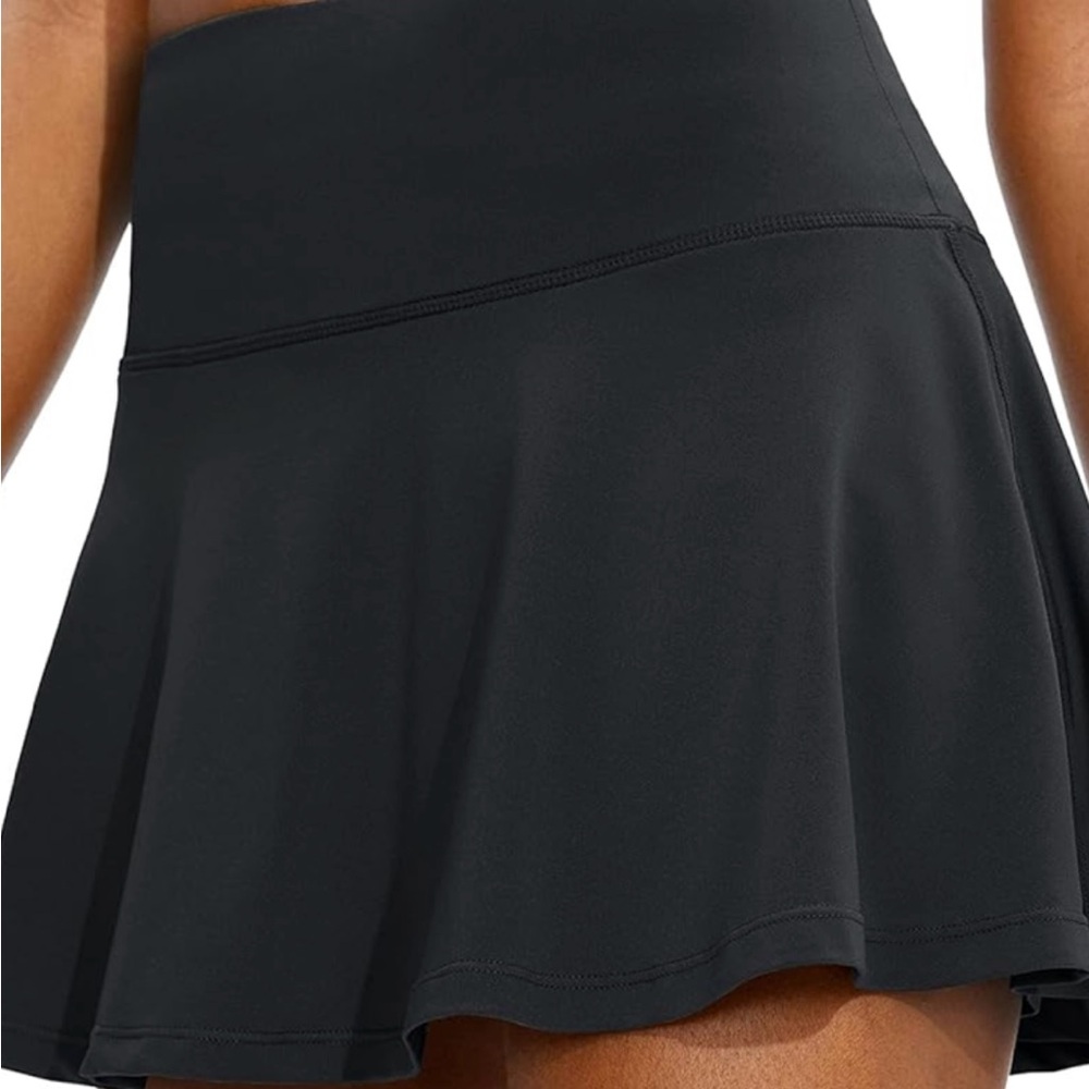 Black Women's Athletic Golf Skirt w/ built in shorts